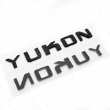 1x YUKON Tailgate Door Letter Nameplate Emblem SUV HD Badge GMC 3D Gloss Black