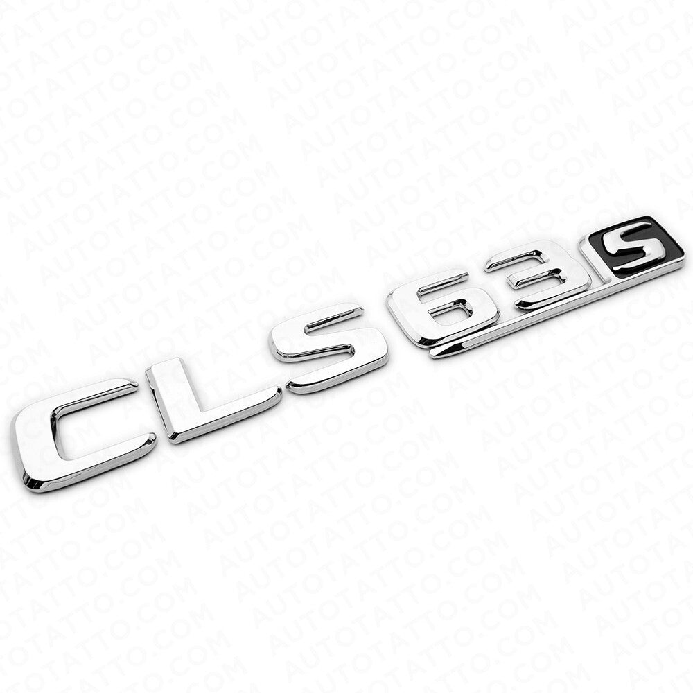 17+ Mercedes CLS 63 S Letter Emblem Trunk Lid Logo Badge AMG Sport OEM Chrome