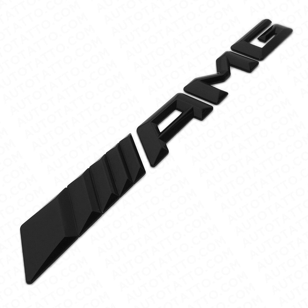15-16 New AMG Rear Trunk Letter Emblem Logo Badge Decoration Sport Gloss Black
