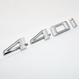 For BMW 440i Chrome Logo Emblem Badge Car Trunk Lid M Power Series Performance