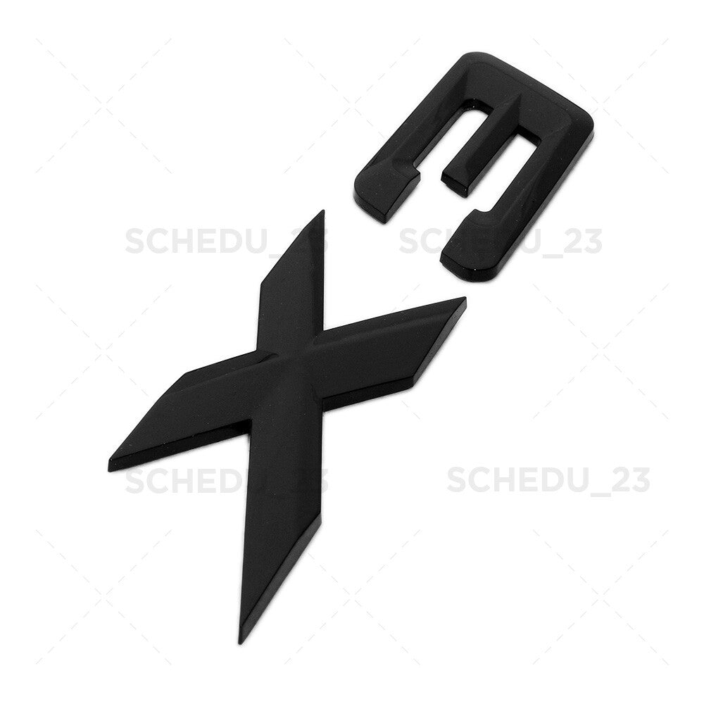 18-24 Gloss Black X3 Rear Liftgate Trunk Nameplate Letter Emblem Badge /M Sport