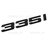 14-19 Gloss Black 3 Series 335i Car Trunk Lid Letter Emblem Badge M Performance