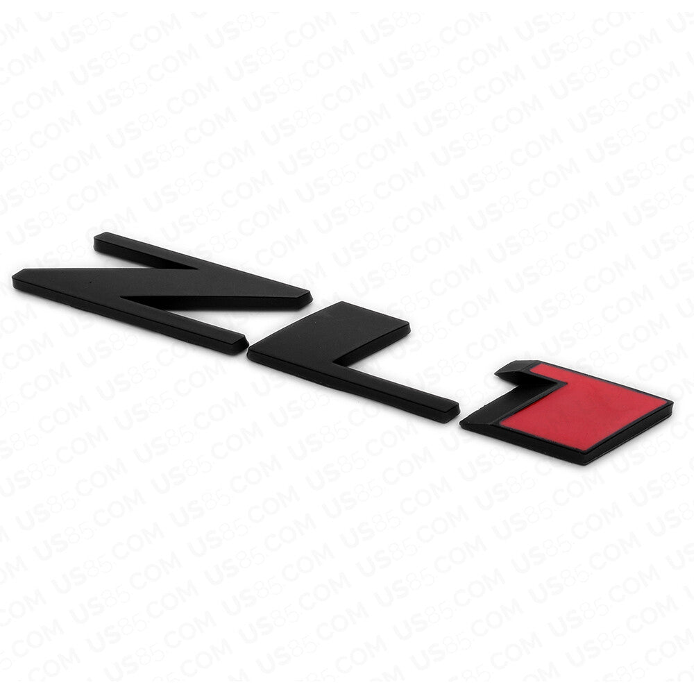 Chevy Camaro ZL1 Rear Bumper Letter Logo Emblem Badge Sticker Sport Black Red
