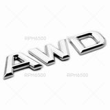 Lexus Rear Trunk AWD Nameplate Letter Logo Badge Car Emblem F-Sport OEM Chrome