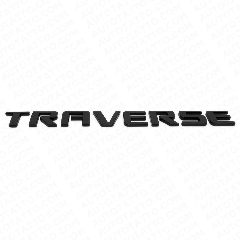 Chevy Traverse Rear Lifgate Letter Badge Nameplate Logo Emblem Matte Black Sport