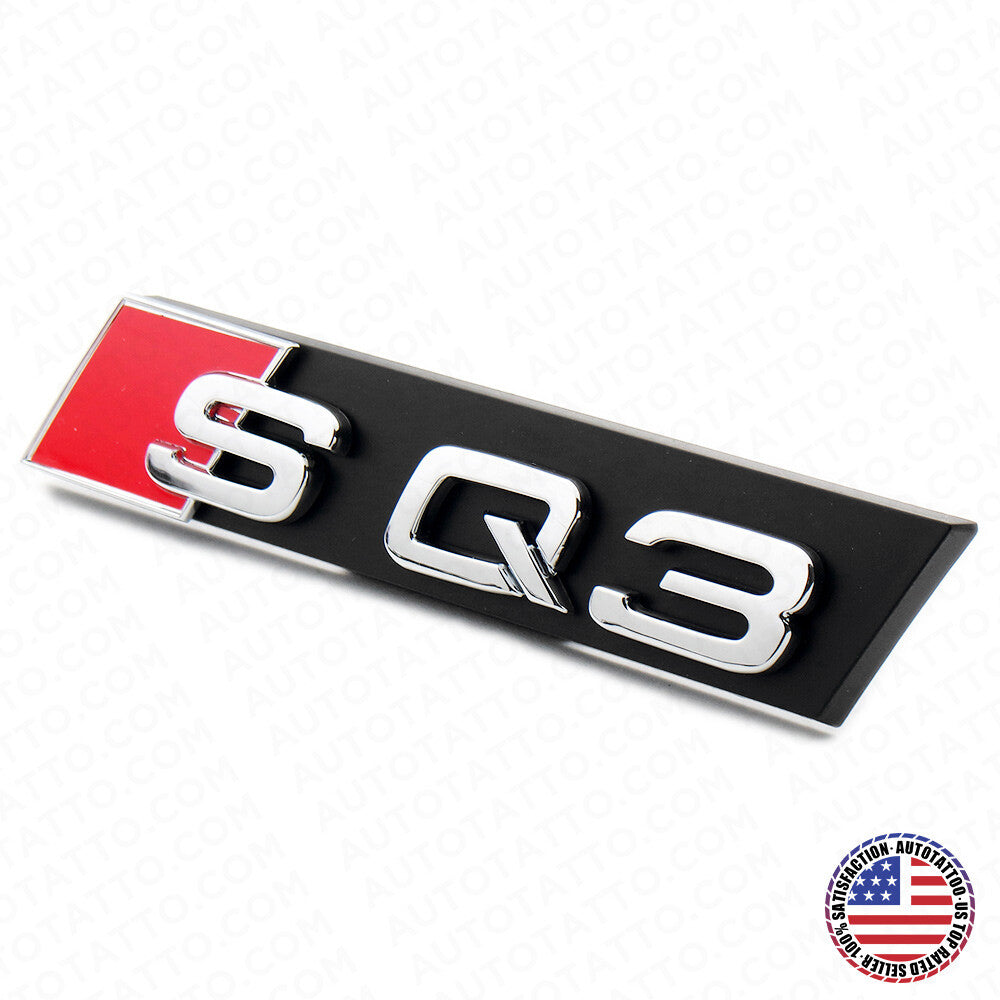 Audi SQ3 Front Grille Bumper Radiator Lettering Emblem Badge Logo Sport Chrome
