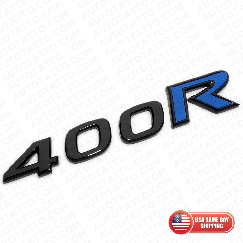 For Nissan Infiniti 400R Rear Trunk Lid Badge Emblem Nameplate Black Blue Sport