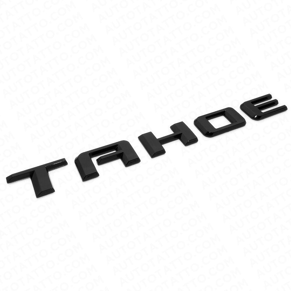 2021+ Chevy Tahoe Gloss Black Nameplate Emblem Kit Set RST Sport Decorate