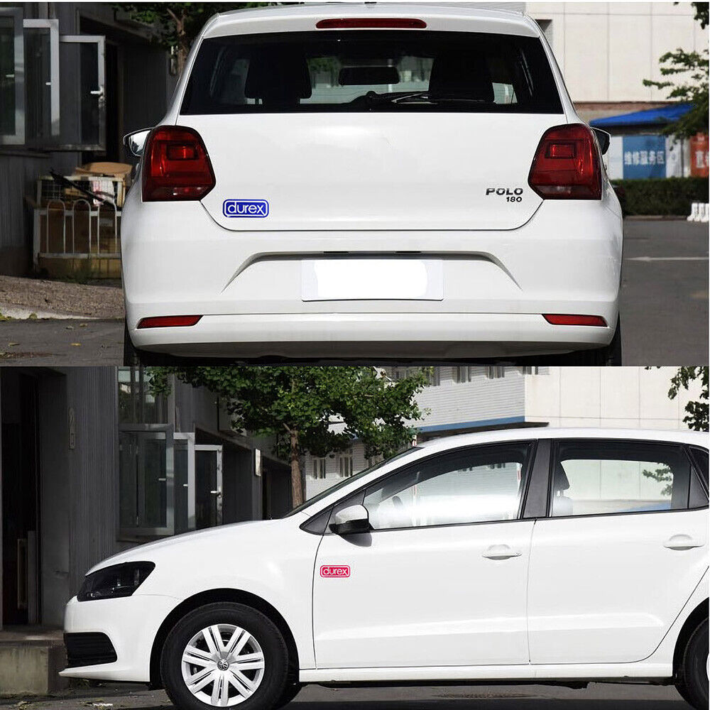Universal Fashion Aluminum Alloy Durex Car Decal Sticker for Auto Decoration