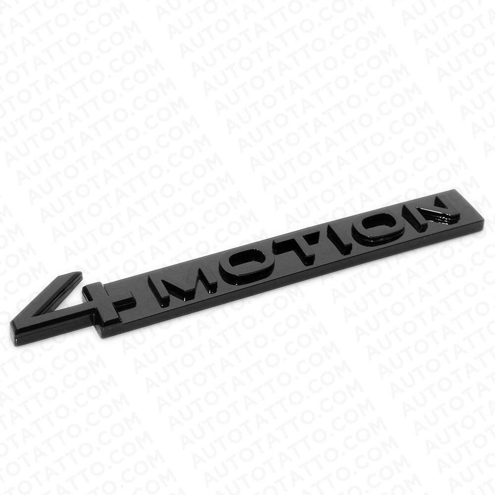 For VW 18-23 OEM ABS 4 Motion Rear Trunk Nameplate Badge Emblem Gloss Blackout