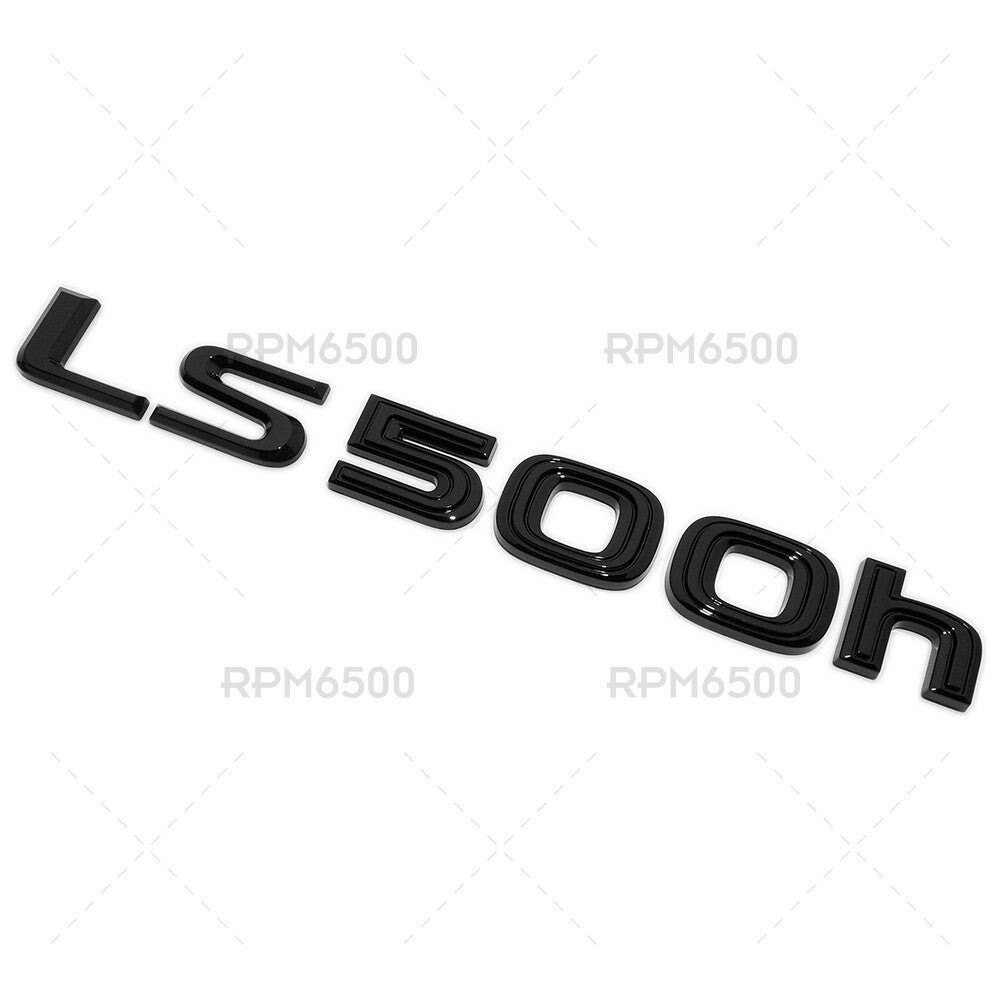 Lexus Rear Turnk Lid LS 500h Letter Logo Badge Emblem Car Replace Gloss Black