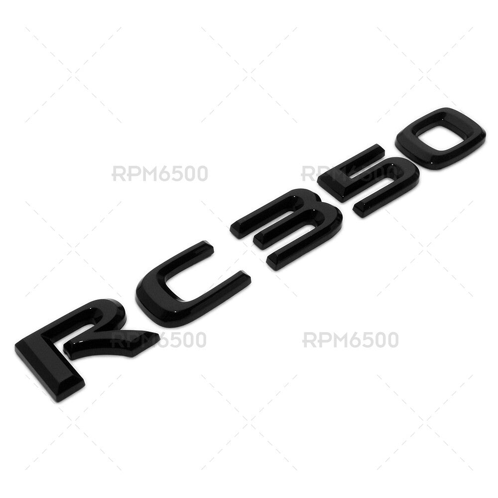 Lexus Trunk Lid RC 350 Letter Logo Badge Emblem Car Replace F-Sport Gloss Black