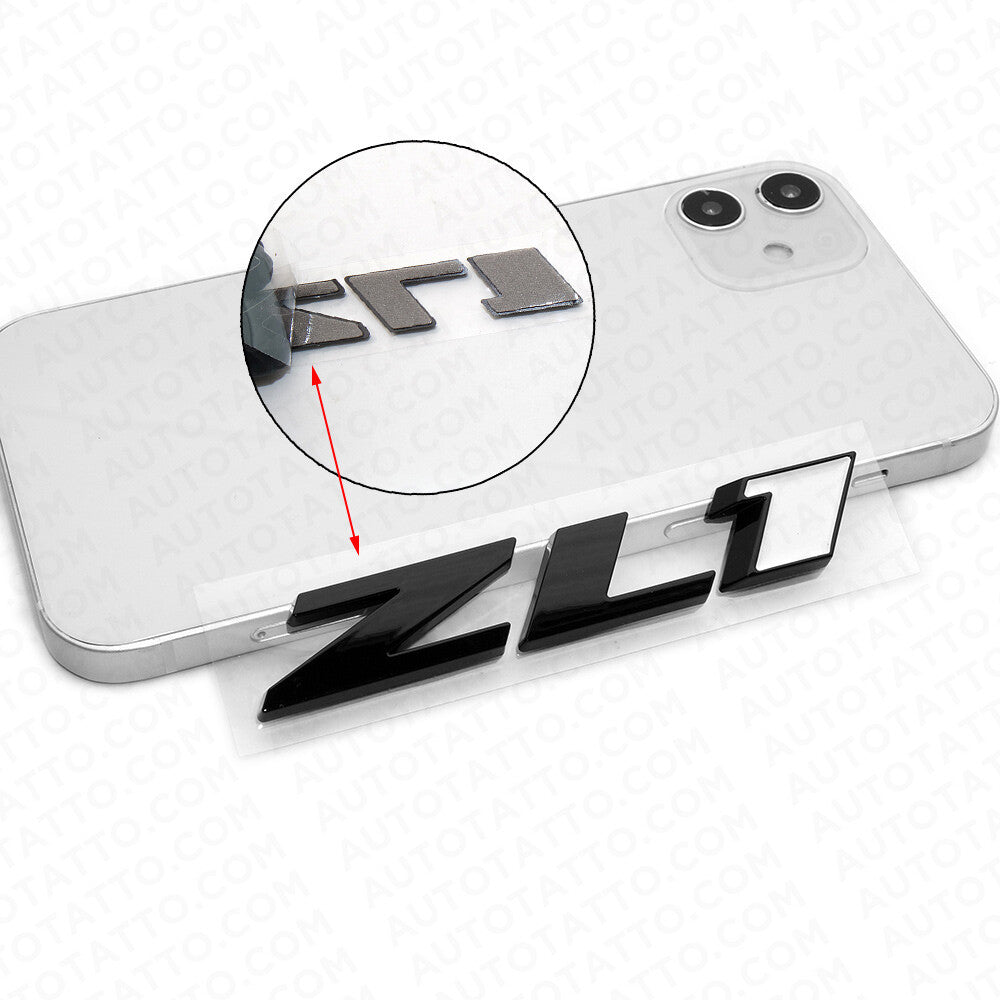 Camaro Hood or Rear Bumper ZL1 Nameplate Logo Sport Emblem Decorate Black White