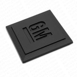 GM Logo Mark of Excellence 1.25" Fender Door Nameplate Emblem Badge Matte Black