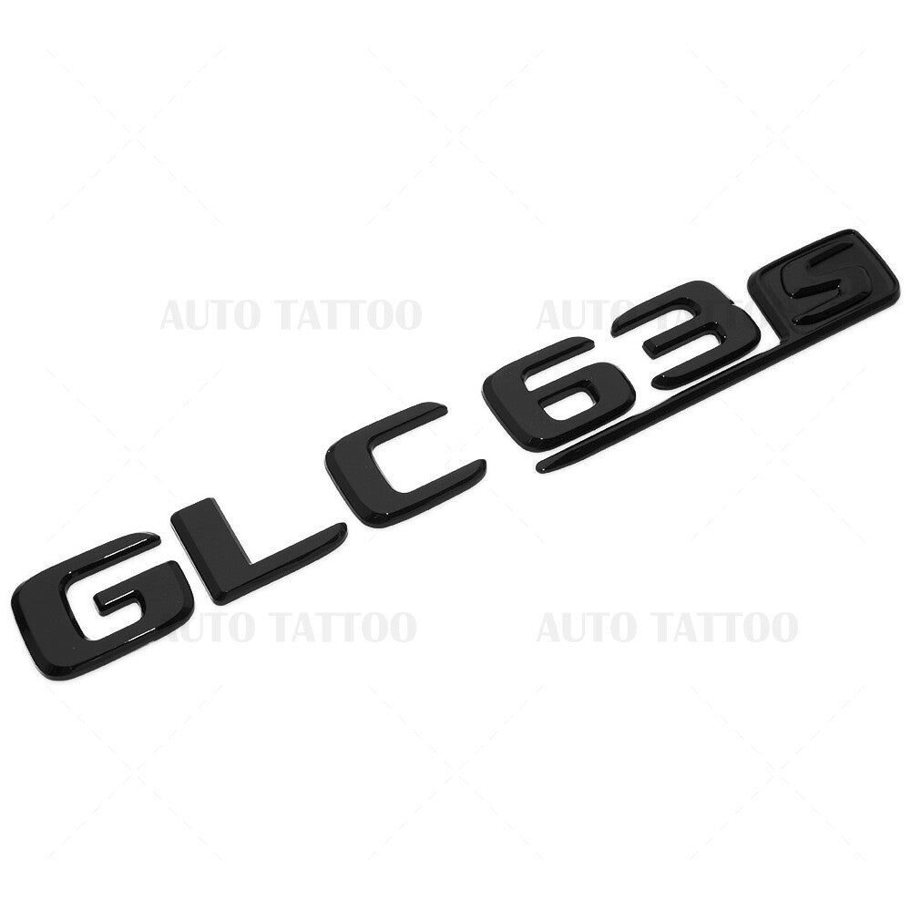 17-20 Mercedes GLC 63 S Letter Emblem Liftgate Logo Badge AMG Sport Gloss Black