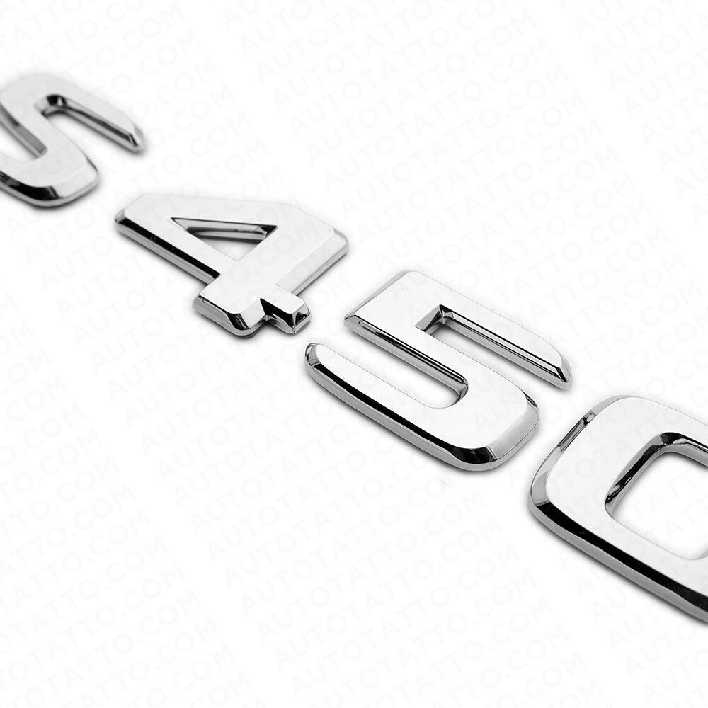 18-21 Mercedes S450 Letter Emblem Luggage Trunk Lid Logo Badge AMG Sport Chrome