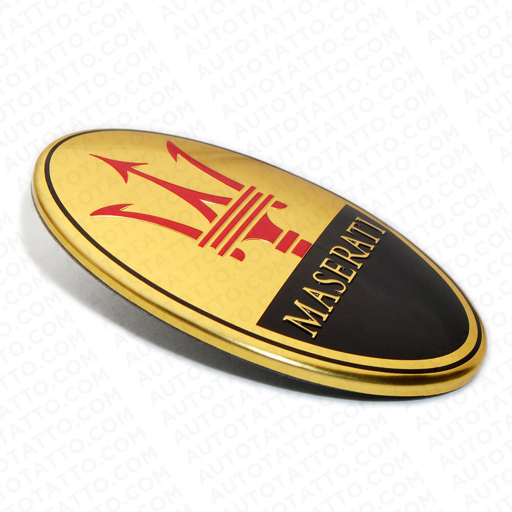 Maserati Ghibli Quattroporte Granturismo Front Bumper Logo Emblem Badge Gold