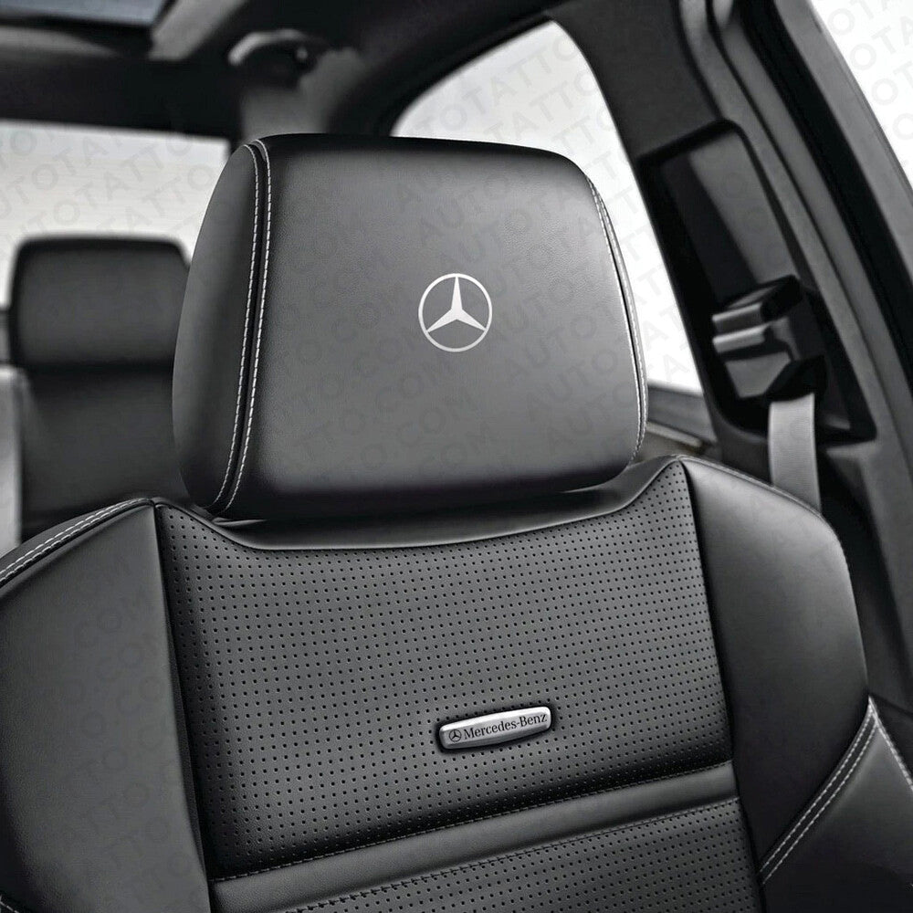 For Mercedes-Benz Sport Car Suv Front Seat Back AMG Performance Emblem 3D Badge