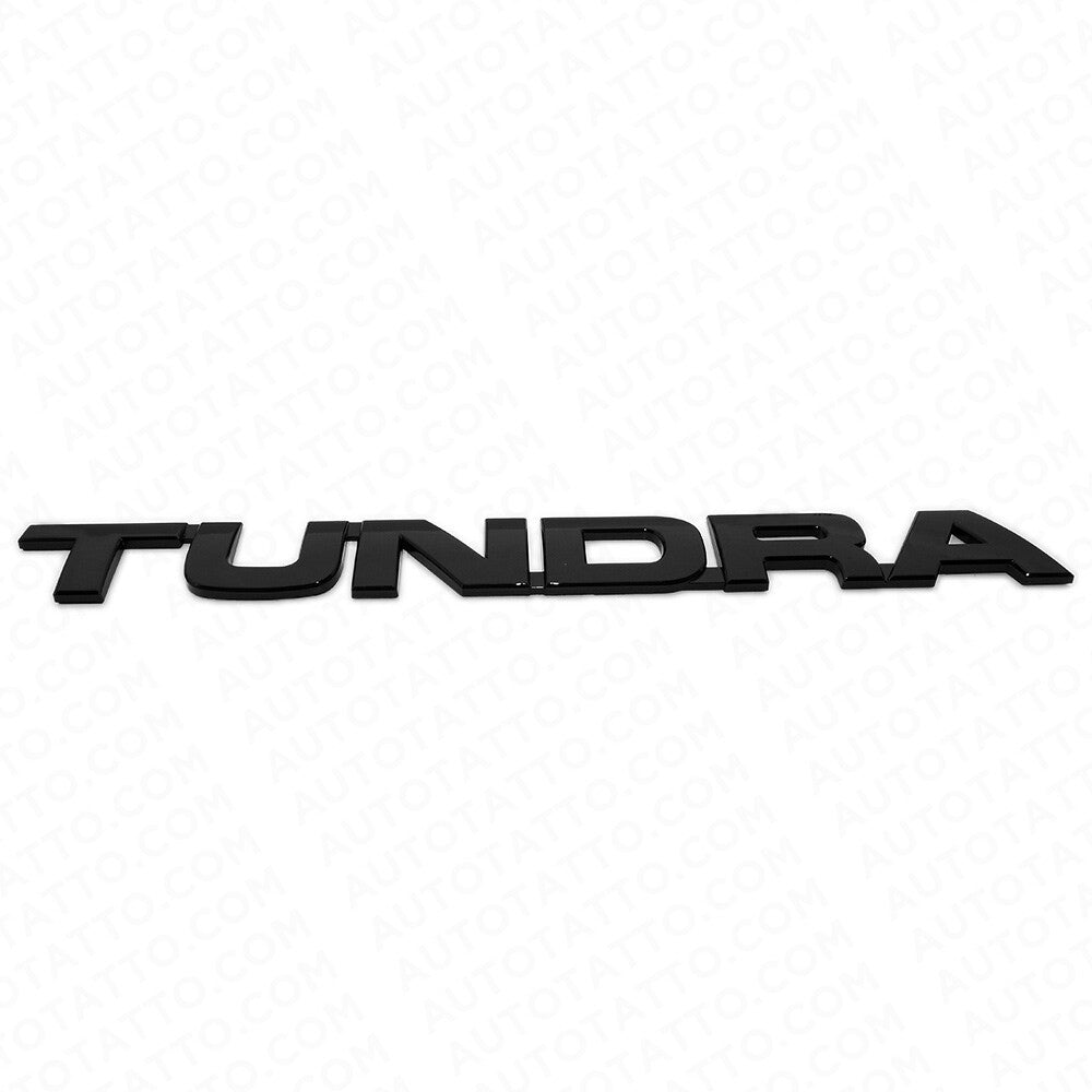 07-14 Gloss Black Tundra Letter Side Door Tailgate Nameplate Emblem Badge Logo