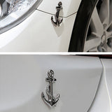 Universal 3D Fashion Metal Ship Anchor Car Decal Sticker for Auto Decoration