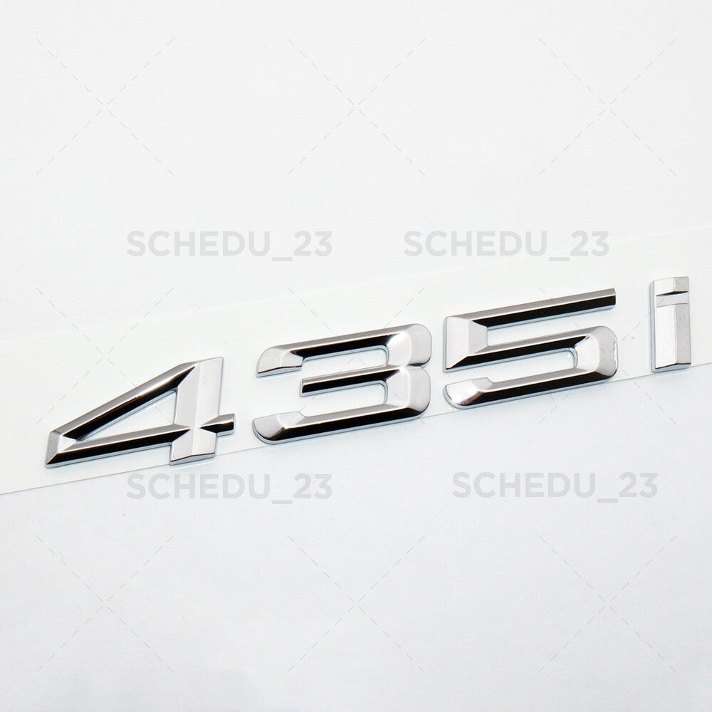 BMW 435i 4 Series Chrome Car Trunk Lid Nameplate Emblem Badge M Performance
