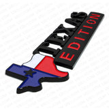 2pcs 3D TEXAS Edition Car Truck Door Fender Logo Emblem Badge For Chevy GM GMC