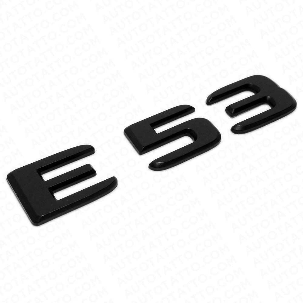19-21 Mercedes-Benz E53 E 53 Letter Emblem Trunk Logo Badge AMG Sport Black