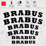 Brabus AMG Car Wheels Brake Caliper Sticker Decal Logo Decoration Sport Black