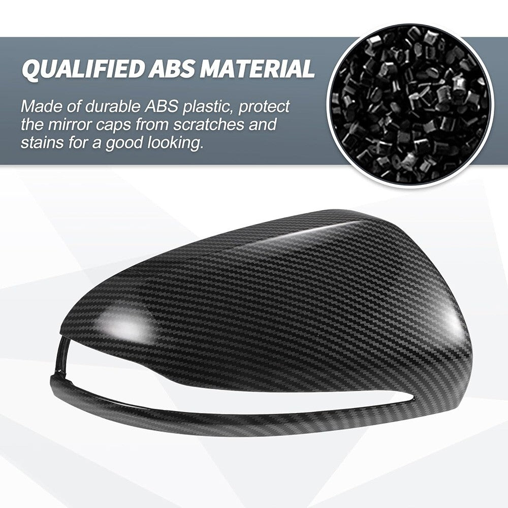 Carbon Fiber Mercedes W205 W213 X253 W222 C E S GLC Class Mirror Cover Replace