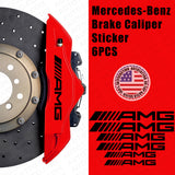 AMG Edition Car Wheels Brake Caliper Sticker Decal Logo Decoration Sport Black