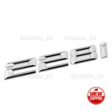 14-16 BMW 228i Rear Trunk Lid Letter Emblem Badge M Performance Sport Chrome