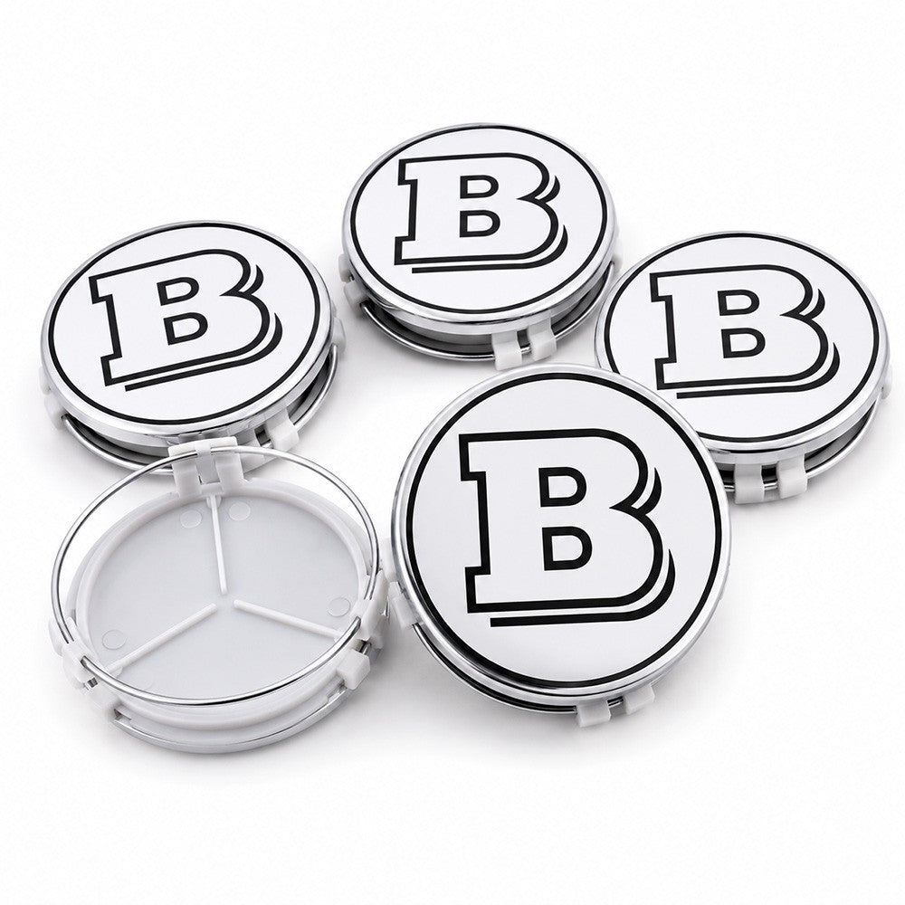 Mercedes Brabus Alloy Wheel Centre Cap Hub Set of 4 Silver 75mm Many Models