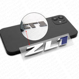 Camaro Hood or Rear Bumper ZL1 Nameplate Logo Sport Emblem Decorate Chrome Blue