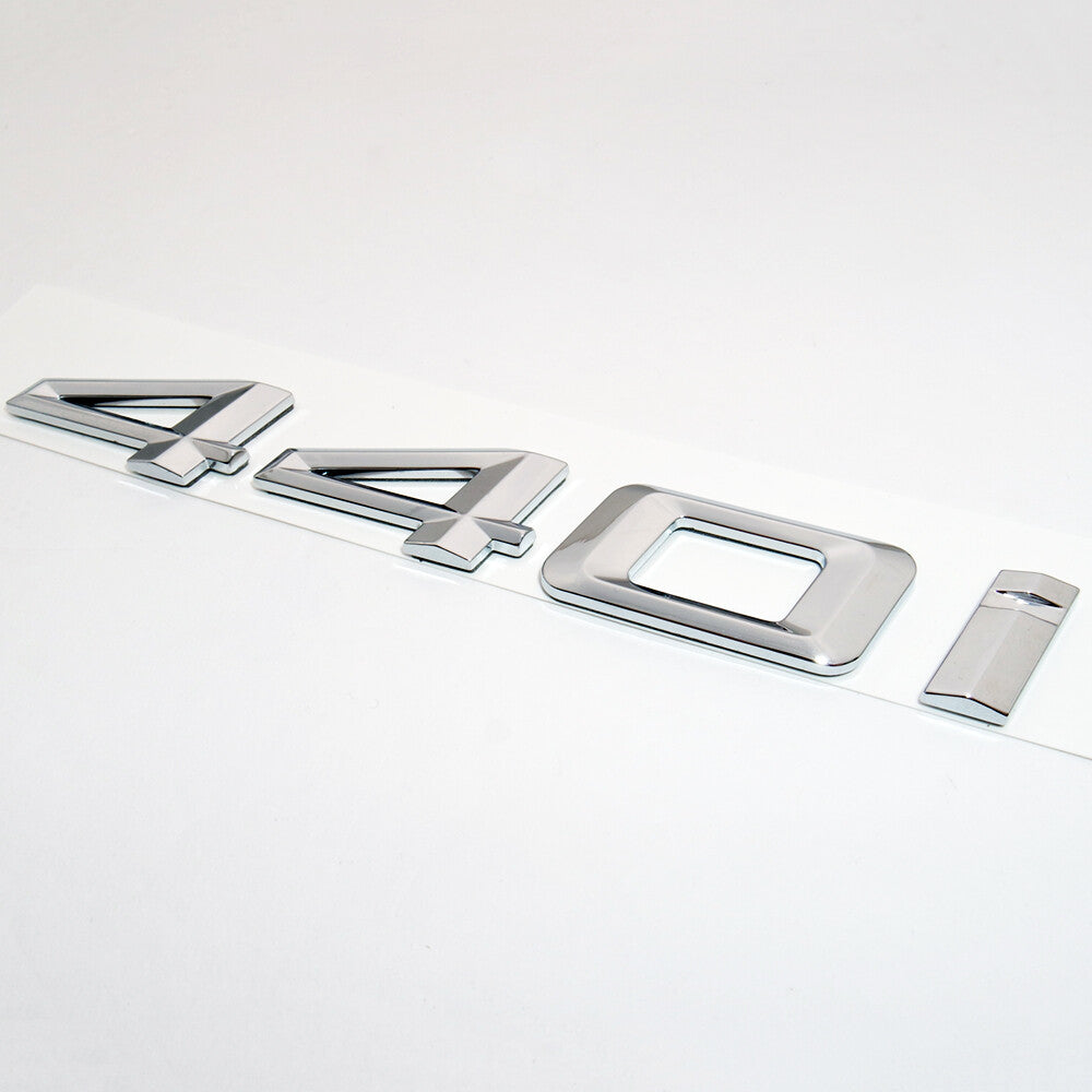 For BMW 440i Chrome Logo Emblem Badge Car Trunk Lid M Power Series Performance