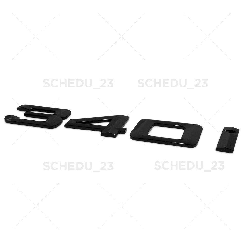 BMW 340i Emblem Replace Badge Car Trunk Lid M Series Performance Gloss Black