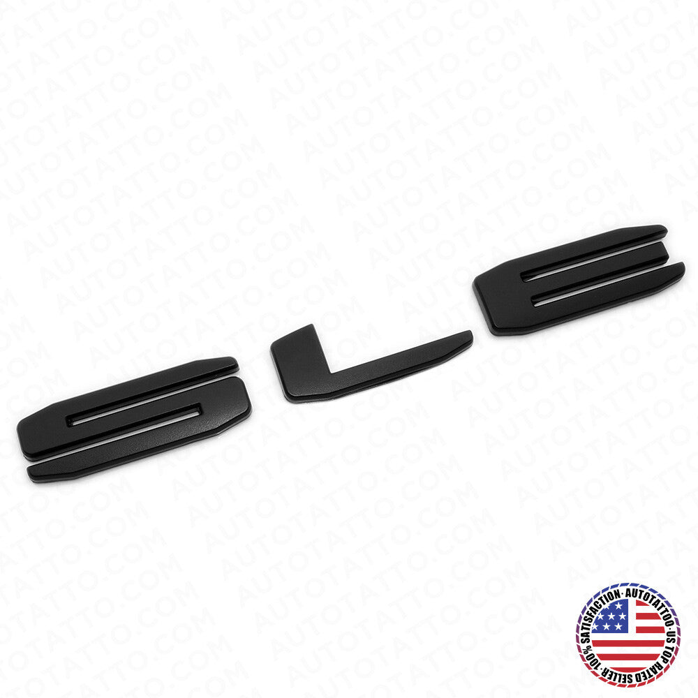 19-21 GMC Sierra Tailgate SLE Logo Emblem Pickup Badge Nameplate Matte Black