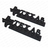 2pcs 3D Blackout TEXAS Edition Logo Truck Emblem Badge Stickers For Chevy GM GMC
