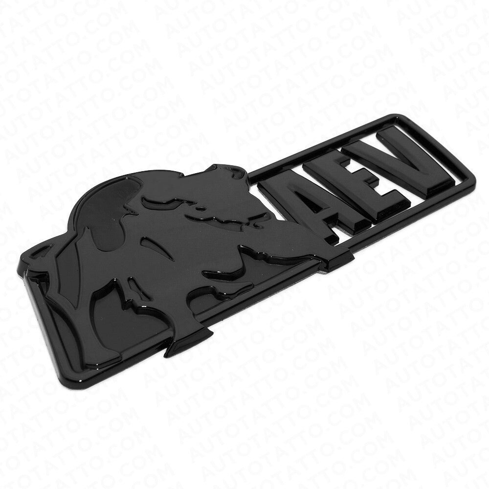 For Chevrolet Colorado AEV Bison Tailgate Nameplate Logo Decal Emblem ZR2 Black