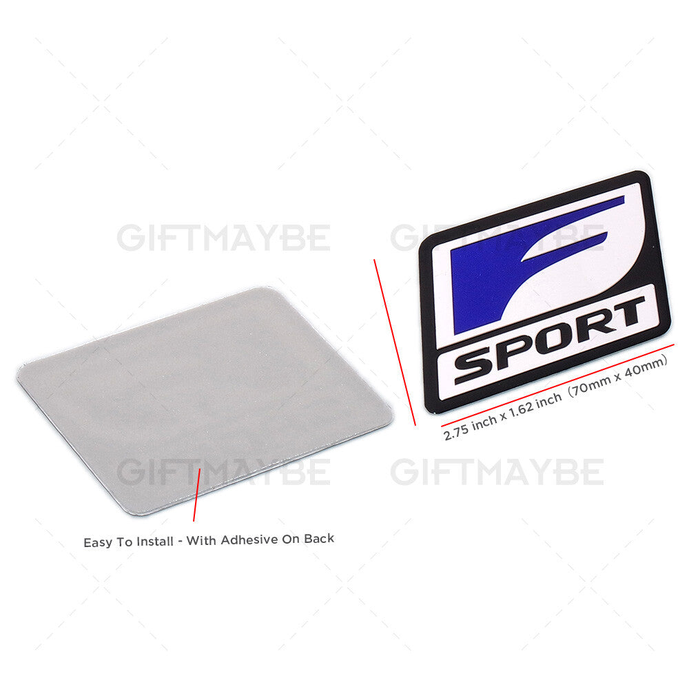 2x For Lexus F-Sport Auto Car Aluminum Badge Emblem Interior Exterior Decoration