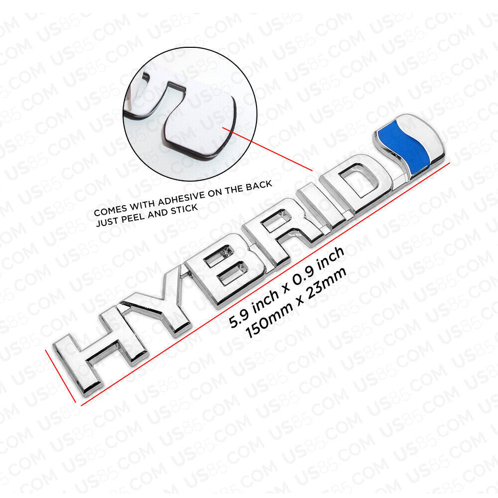 Universal Fashion Metal Hybrid Car Decal Badge Emblem Sticker Auto Decoration