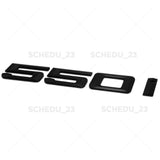 Matte Black 550i Letter Logo Emblem Badge Trunk Lid M Series Performance F10
