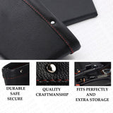 2x Leather Catch Caddy Car Seat Console Gap Filler Side Organizer Pocket Storage