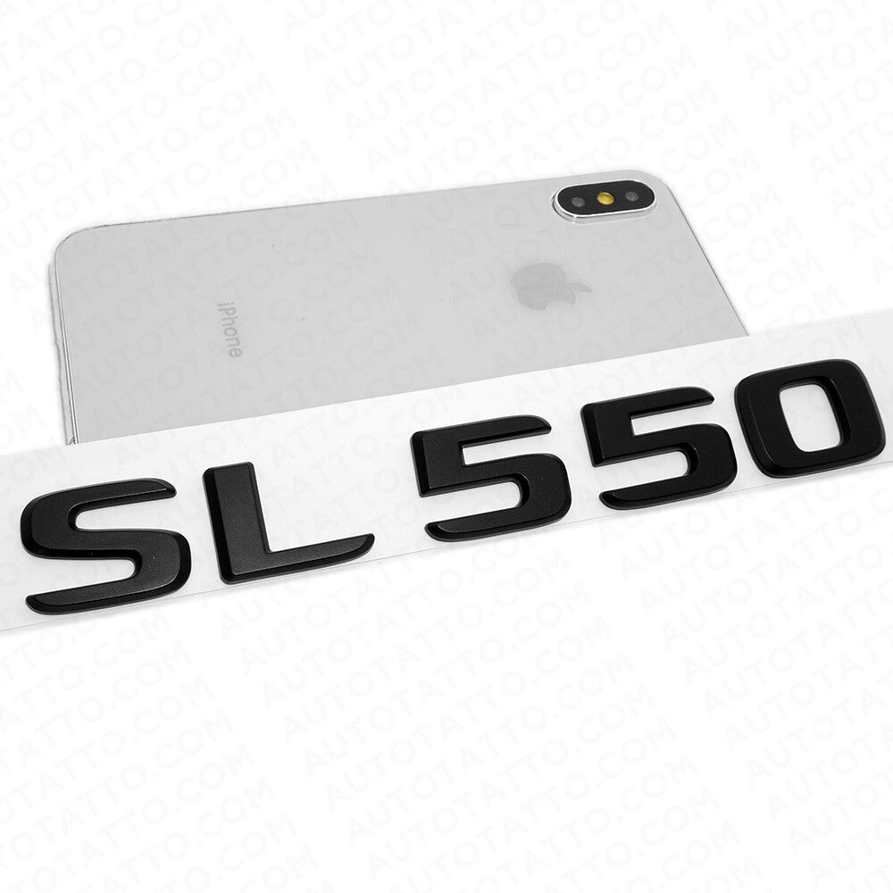 17-21 Mercedes SL 550 Letter Emblem Trunk Lid Logo Badge AMG Sport Matte Black