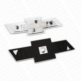 16-19 Chevy Silverado 1500 Front Grille & Tailgate Logo Emblem Chrome Silver