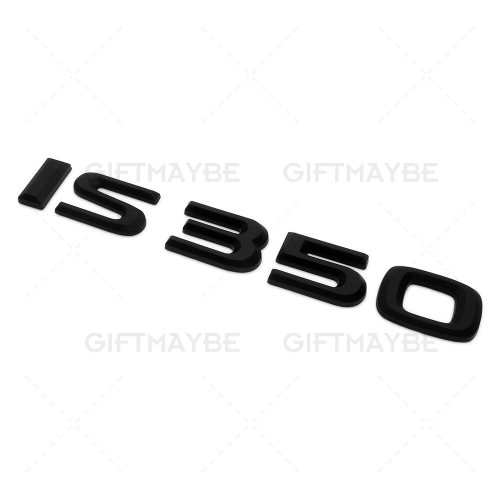 Lexus Trunk Lid Matte Black IS 350 Letter Logo Badge Decal Emblem Car F-Sport