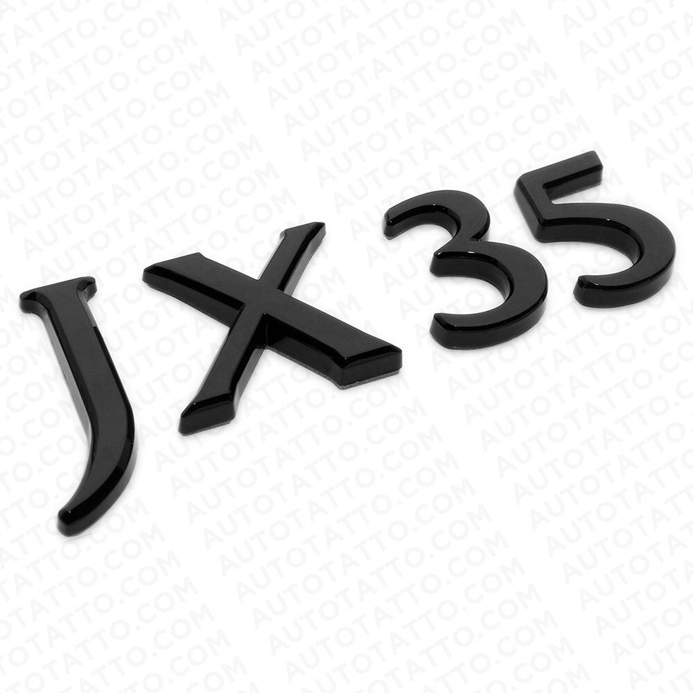 For Infiniti JX35 Rear Trunk Logo Letter Badge Emblem Nameplate Gloss Black