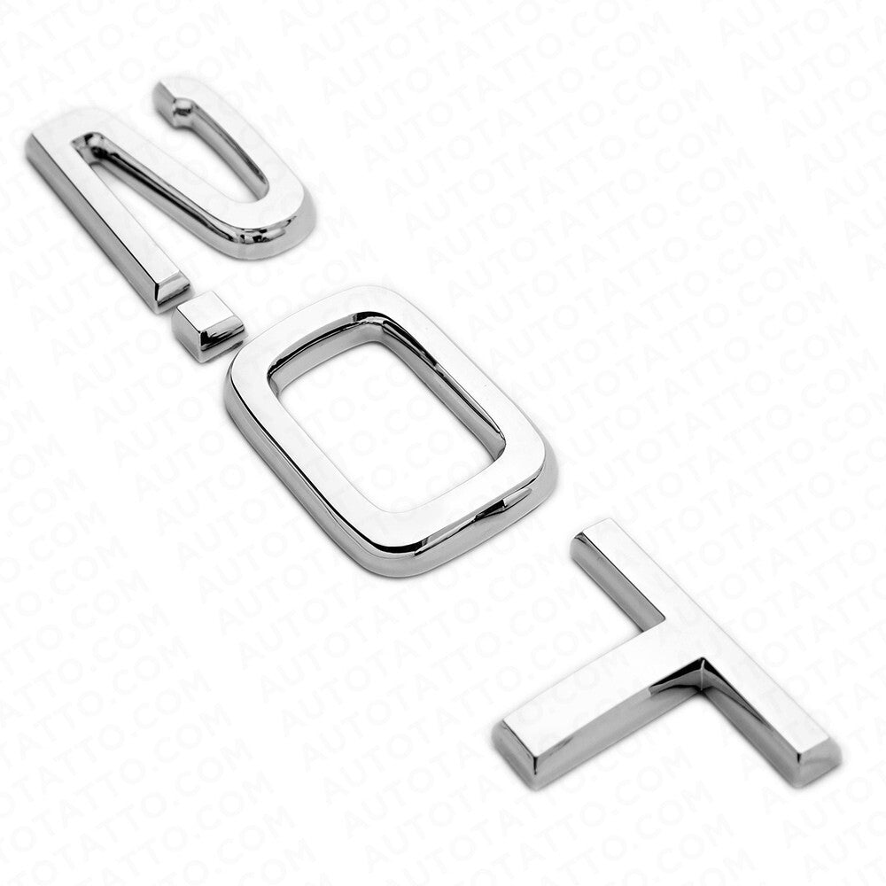 Rear Trunk Deck Lid 2.0T Turbo Nameplate Emblem Badge Chrome