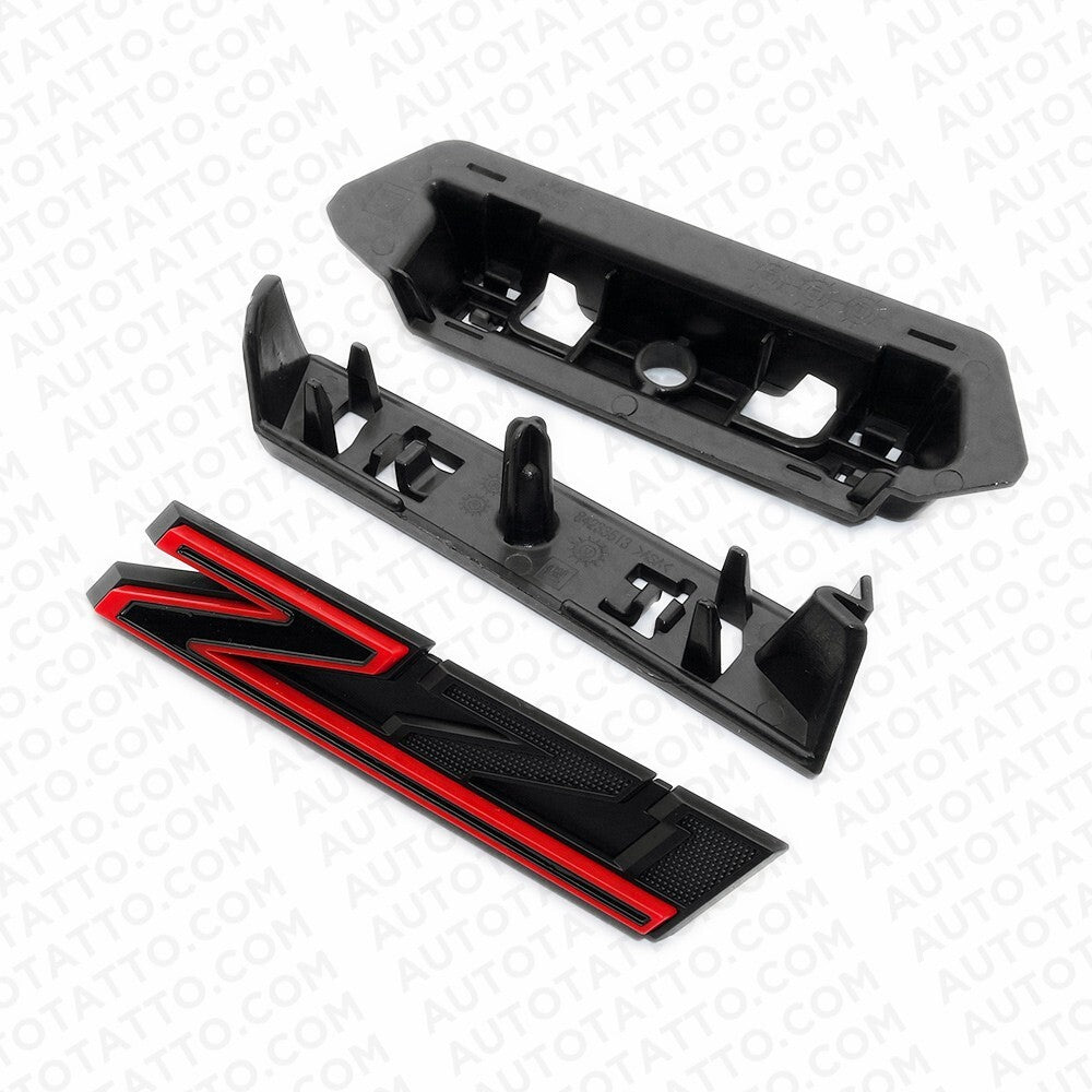 2019-22 Chevrolet Silverado Z71 Front Grille Plinth Nemapleate Emblem Black Red