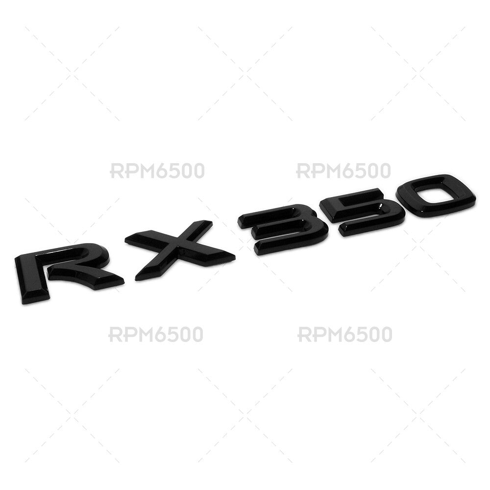 Lexus Liftgate Gloss Black RX 350 Letter Logo Badge Car Emblem Replace F-Sport