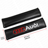 Audi Sport Car Carbon Seat Belt Cover Safety Shoulder Strap Cushion Pad Harness